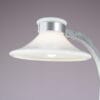 L5480 1970s Accent Floor lamp in aluminium with milk glass shade Jan Ekselius Orrefors, Sweden
