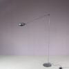 L5509 1980s Floor lamp Elle 55 in grey metal Tommaso Cimini Lumina, Italy