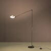 L5509 1980s Floor lamp Elle 55 in grey metal Tommaso Cimini Lumina, Italy