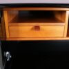 m28158 1980s Black high gloss drawer cabinet with secretary Peter Maly Interlubke, Germany