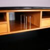m28158 1980s Black high gloss drawer cabinet with secretary Peter Maly Interlubke, Germany