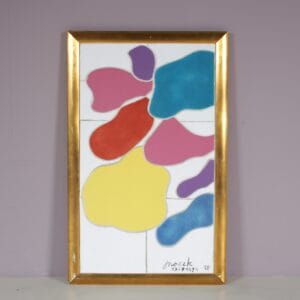 1990s Framed ceramics artwork by Jan Snoeck, Netherlands