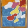 m23050 1990s Framed ceramics artwork by Jan Snoeck, Netherlands