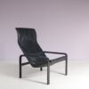m27924 1980s Black leather lounge chair Matteo Grassi, Italy