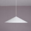 L5505 1960s White metal hanging lamp Claus Bonderup & Torsten Thorup Fog & Morup, Denmark