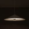 L5505 1960s White metal hanging lamp Claus Bonderup & Torsten Thorup Fog & Morup, Denmark