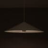 L5505 1960s White metal hanging lamp Claus Bonderup & Torsten Thorup Fog & Morup, Denmark