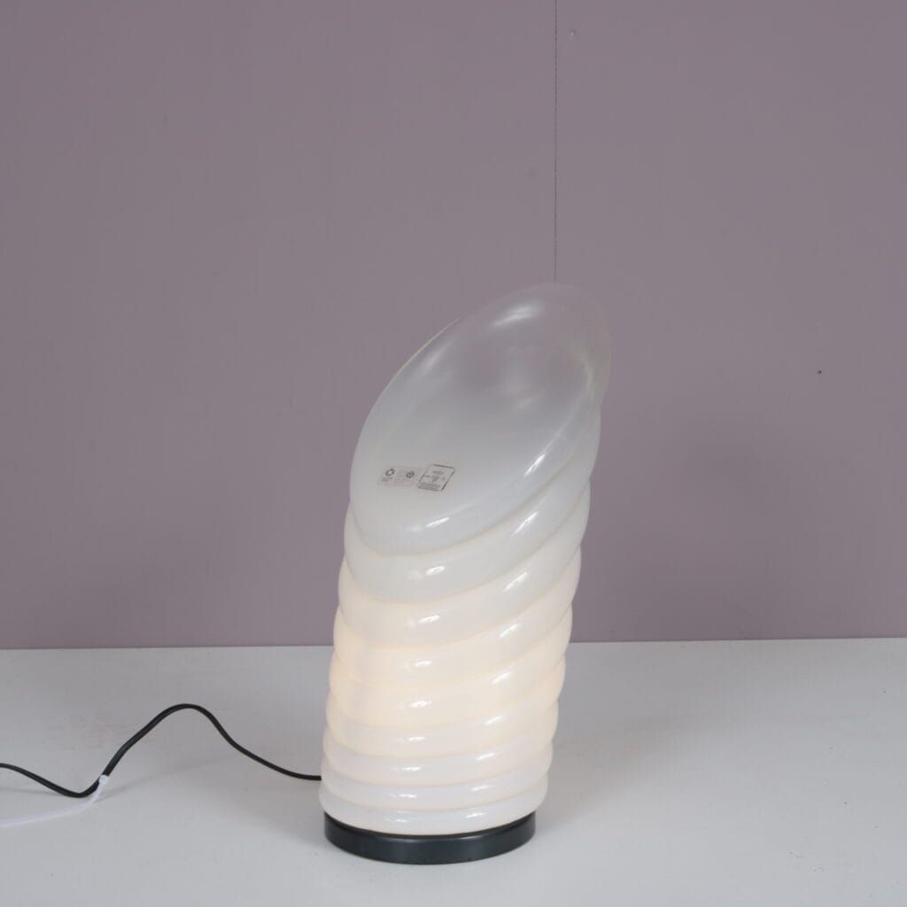 L5527 1980s Coba Blown Glass Table Lamp R. Pamio & R. Toso Leucos, Italy