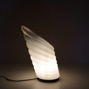 L5527 1980s Coba Blown Glass Table Lamp R. Pamio & R. Toso Leucos, Italy