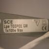 L5459 1990s Glass table lamp model TeePee SCE, France