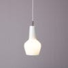 L5239 1950s White glass hanging lamp / Massimo Vignelli / Venini, Italy
