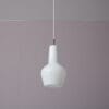 L5239 1950s White glass hanging lamp / Massimo Vignelli / Venini, Italy