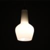 L5239 1950s White glass hanging lamp / Massimo Vignelli / Venini, Italy