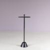 m28203 1980s Metal with black plastic towel hanger Achille Castiglioni Zanotta, Italy