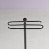 m28203 1980s Metal with black plastic towel hanger Achille Castiglioni Zanotta, Italy