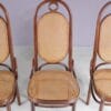 m28217 1950s Set of 4 Long John chairs by FMG, Poland