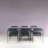 m28216 1980s Tokio Dining table with six Vienna chairs by Rodney Kinsman for Bieffeplast, Italy