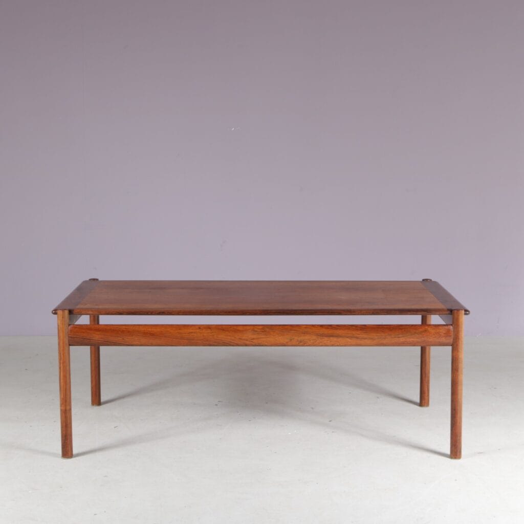 m28226 1960s Rectangular wooden coffee table Sven Ivar Dysthe Dokka, Norway