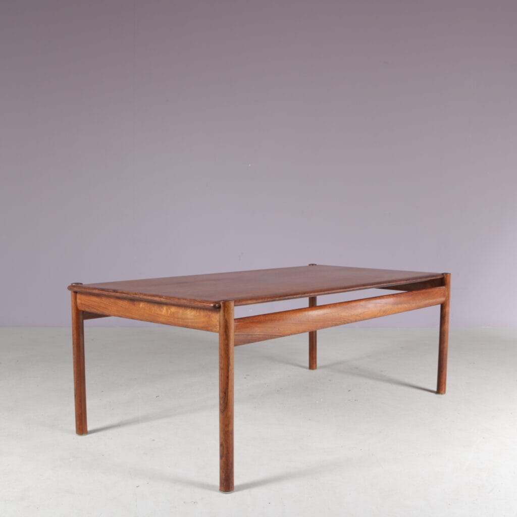 m28226 1960s Rectangular wooden coffee table Sven Ivar Dysthe Dokka, Norway
