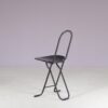 m28222-3 1980s Dafne Folding chair by Gastone Rinaldi for FlyLine, Italy