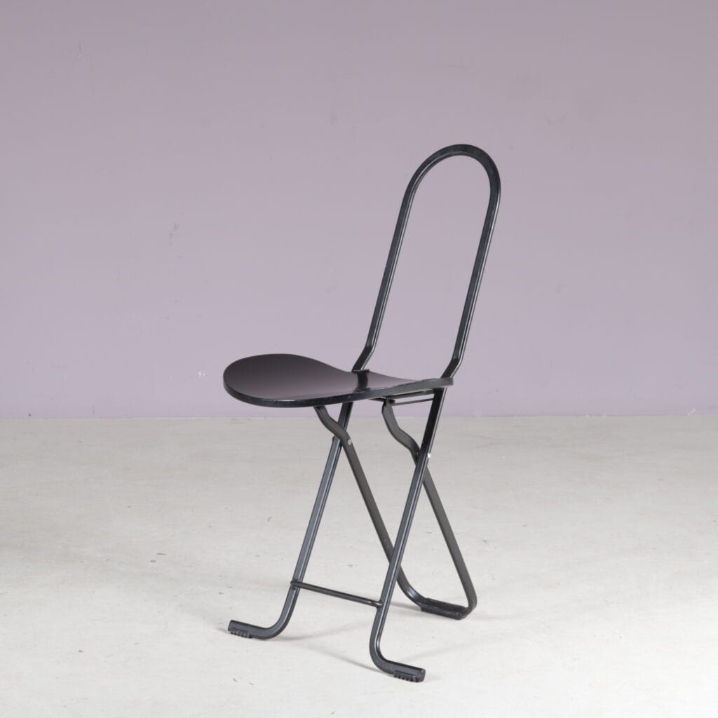 m28222-3 1980s Dafne Folding chair by Gastone Rinaldi for FlyLine, Italy