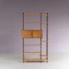 m28230 1950s Birch with teak wooden stick cabinet from the Netherlands