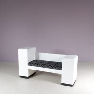 1930s Wiener Werkstätte style bench from Austria