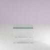 m28257 1980s Glass side table model Waterfall Fiam, Italy