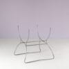 m28251 1960s Wicker baby crib on metal base Netherlands