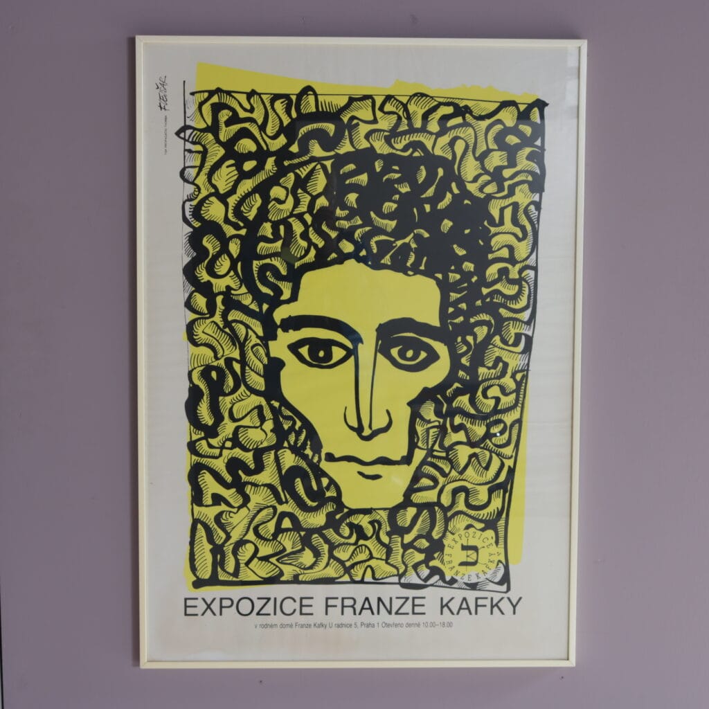 m28239 1950s Kafka exhibition poster Czech
