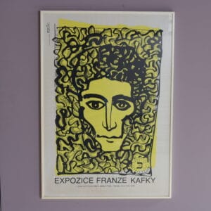 m28239 1950s Kafka exhibition poster Czech