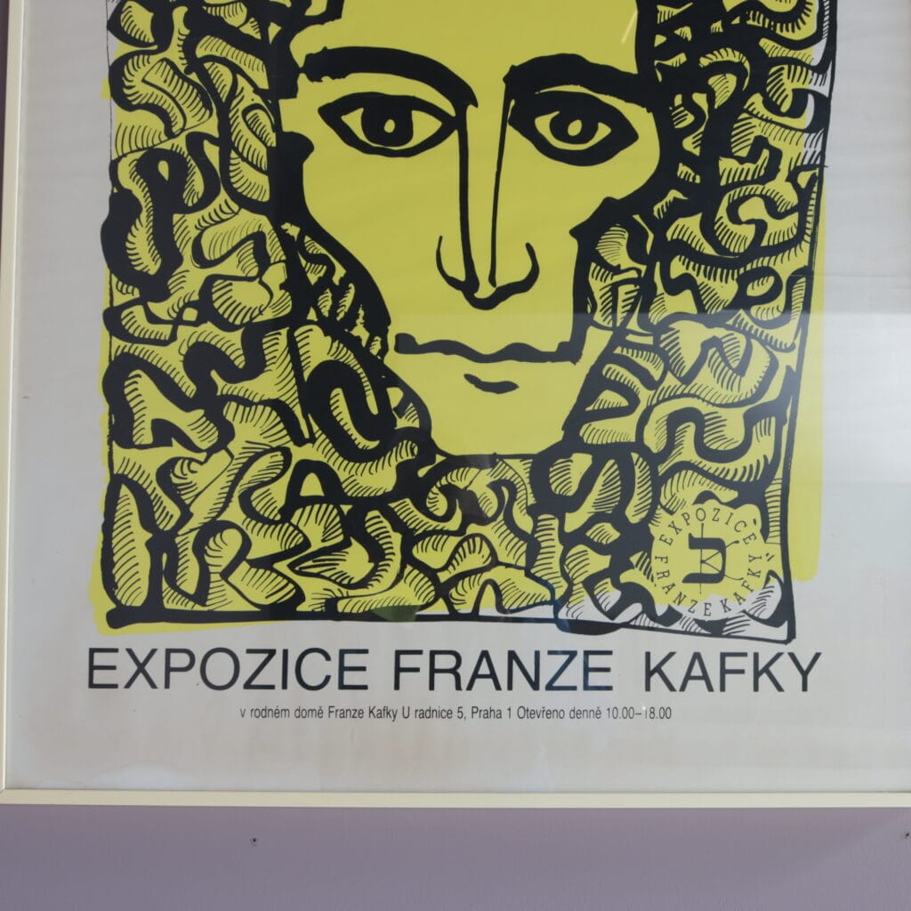 m28239 1950s Kafka exhibition poster Czech