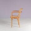 m28273 1930s Nr 811 chair in beech wood with webbing seat and back Josef Hoffmann Ligna, Czech