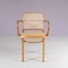 m28272 1930s Nr 811 chair in beech wood with webbing seat and back / Josef Hoffmann / Ligna, Czech