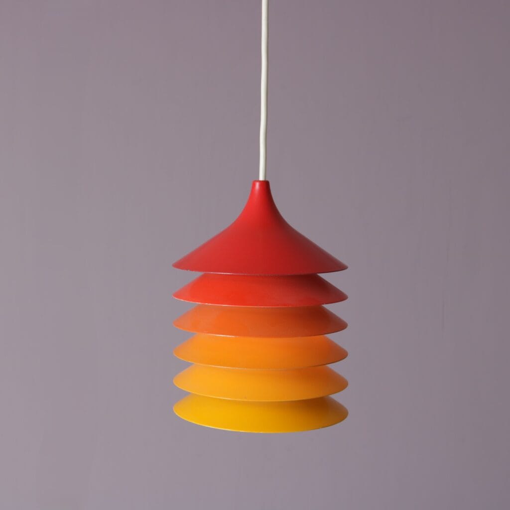 1970s small hanging lamp model duett Bent Gantzel Boysen for Ikea Sweden