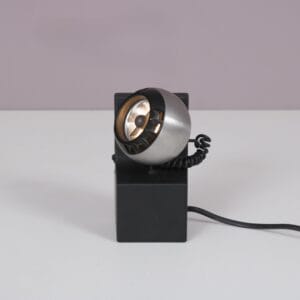 1970s small bed table lamp Osram with magnetic ball