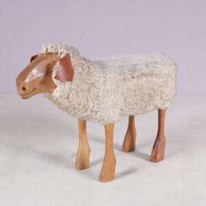 1960s sheep sculpture/stool by Peter Krafft Germany