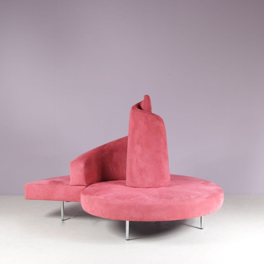 1980s Tatlin round sofa by Edra Italy