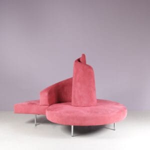 1980s Tatlin round sofa by Edra Italy