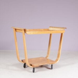 1950s birch trolley model: PB01 by Cees Braakman for Pastoe Netherlands
